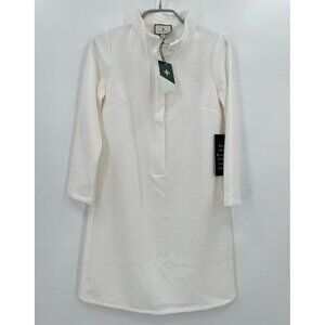 Tuckernuck White Avery Shirt Dress Mini Button Front Stand Collar sz XXS Women's